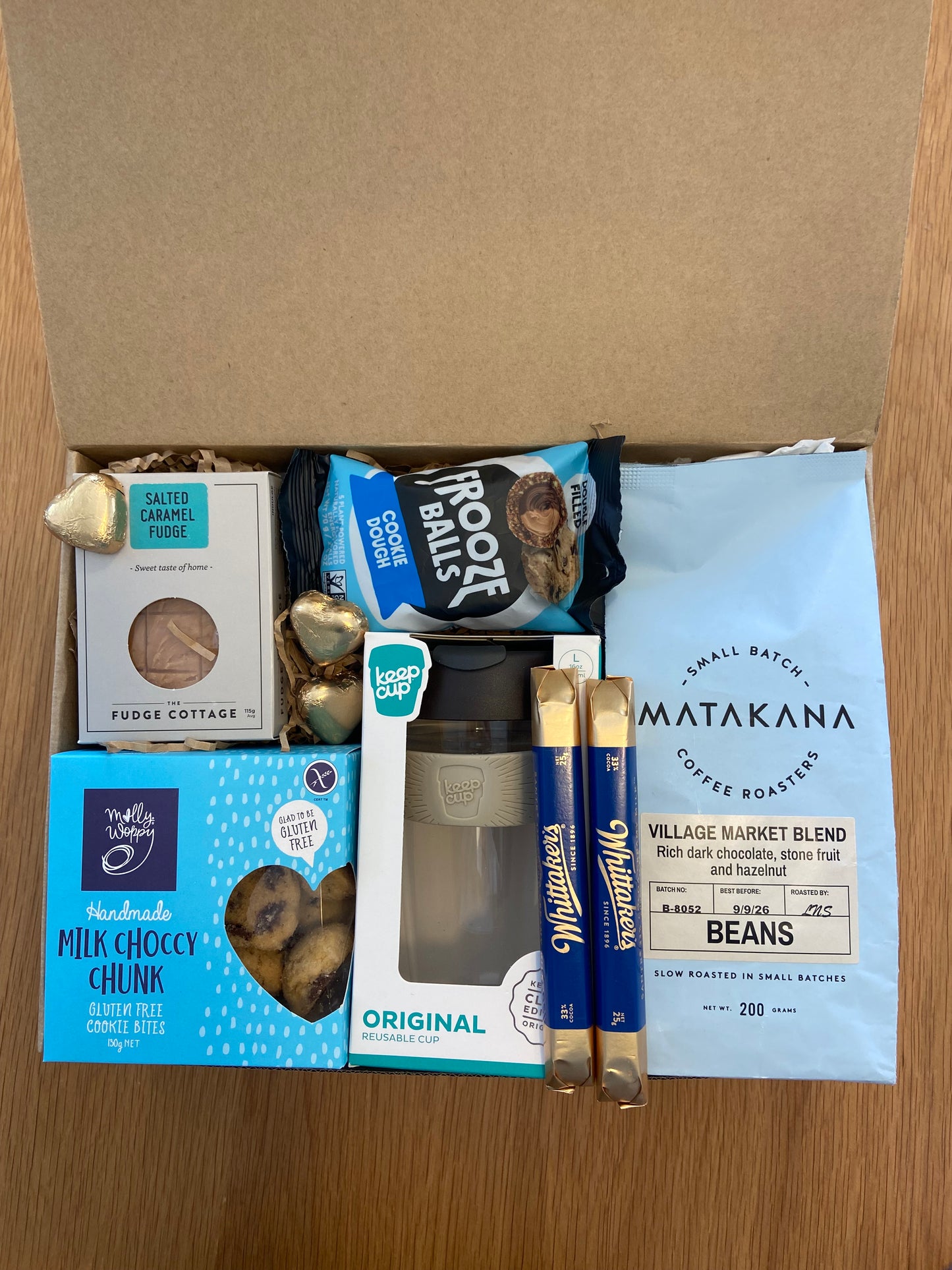 Father's Day coffee gift for Dad with Matakana Coffee, reusable KeepCup and Kiwi treats