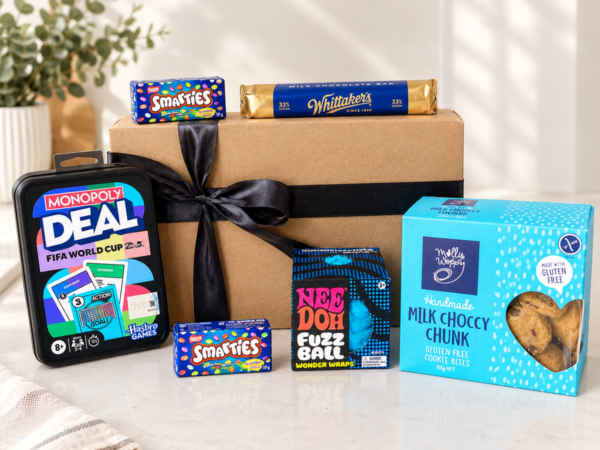 Needoh Gift box for kids, Blue. Monopoly Fifia world cup 
