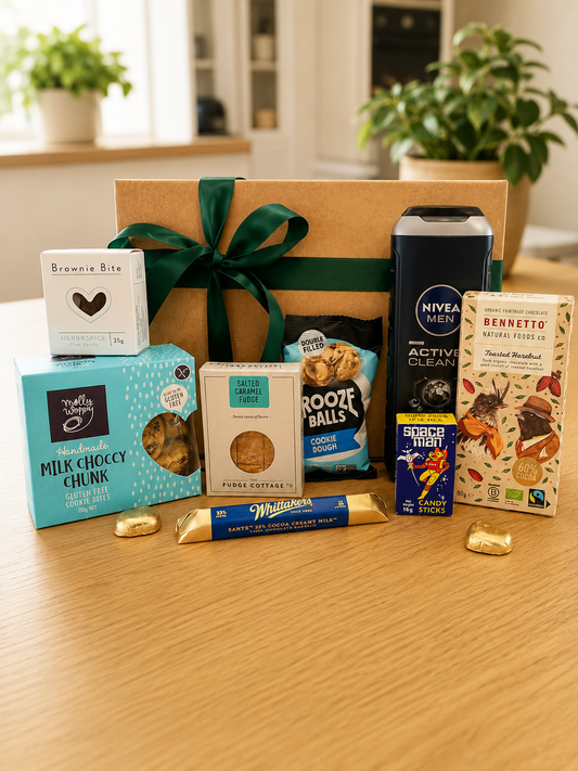 The Every Day Hero Father's Day gift box for Dad with chocolate treats and NIVEA MEN body wash
